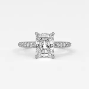 Radiant Cut Diamond Engagement Rings, Lab Grown