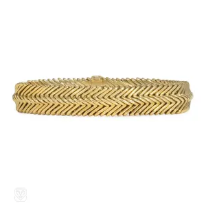 1950s Van Cleef & Arpels "Angel Hair" gold bracelet