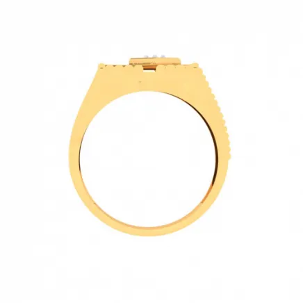 22k Male Gold Ring With A Statement Stone From Mugdhaa Collection