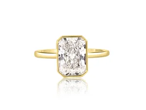 2.55ct EVS1 Radiant Lab Diamond Jezebel Ring