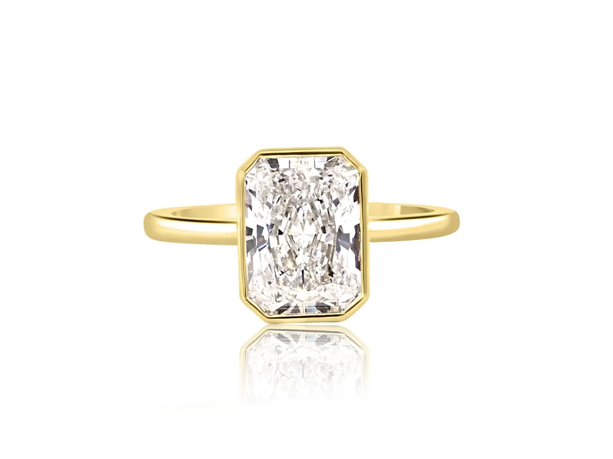 2.55ct EVS1 Radiant Lab Diamond Jezebel Ring