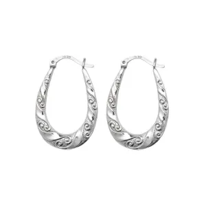 Acotis Silver Creole Earrings G5890