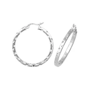 Acotis Silver Hoop Earrings G5866