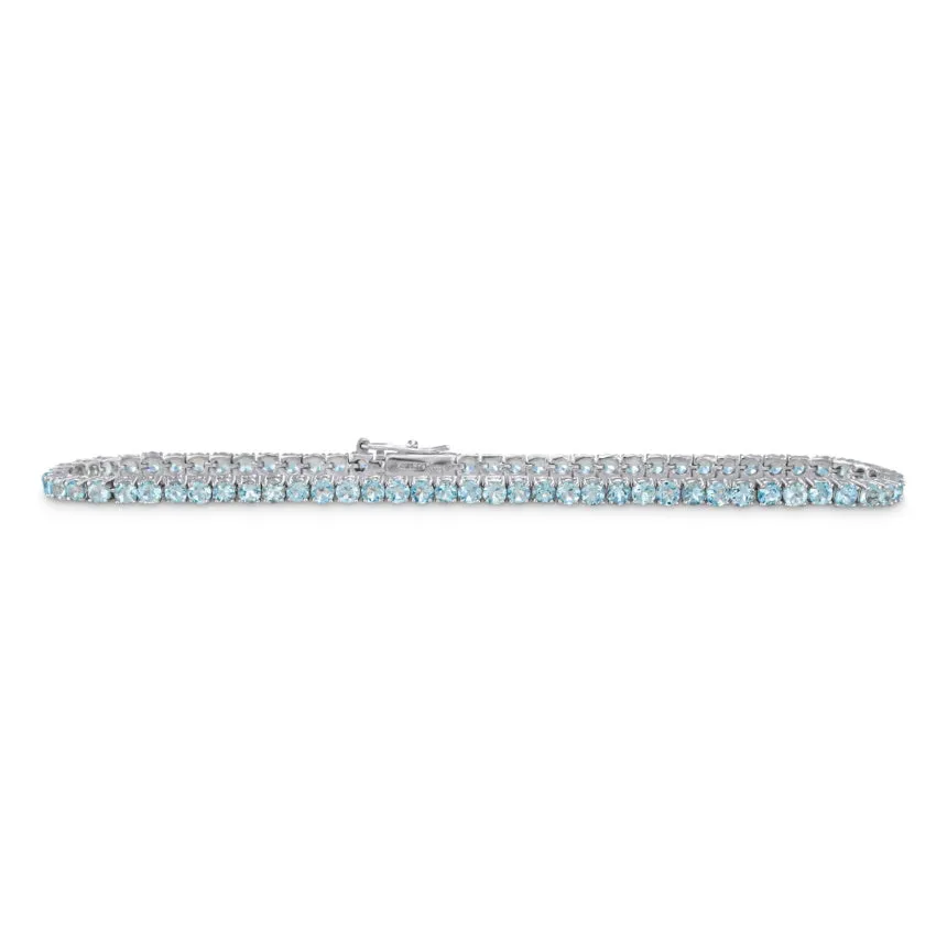 Aquamarine Tennis Bracelet