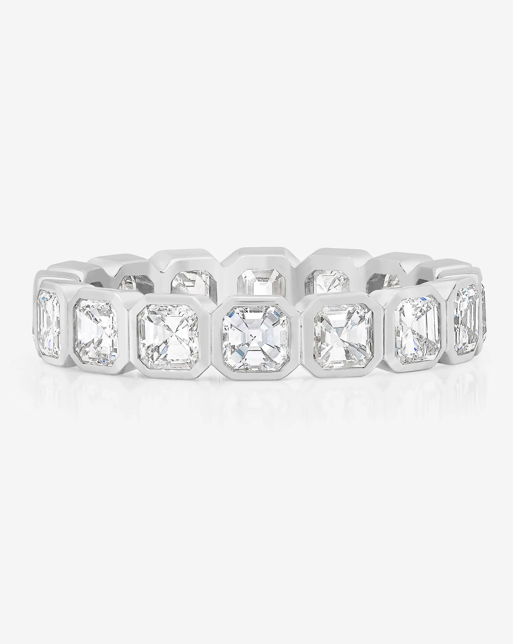 Asscher Bezel Eternity Band