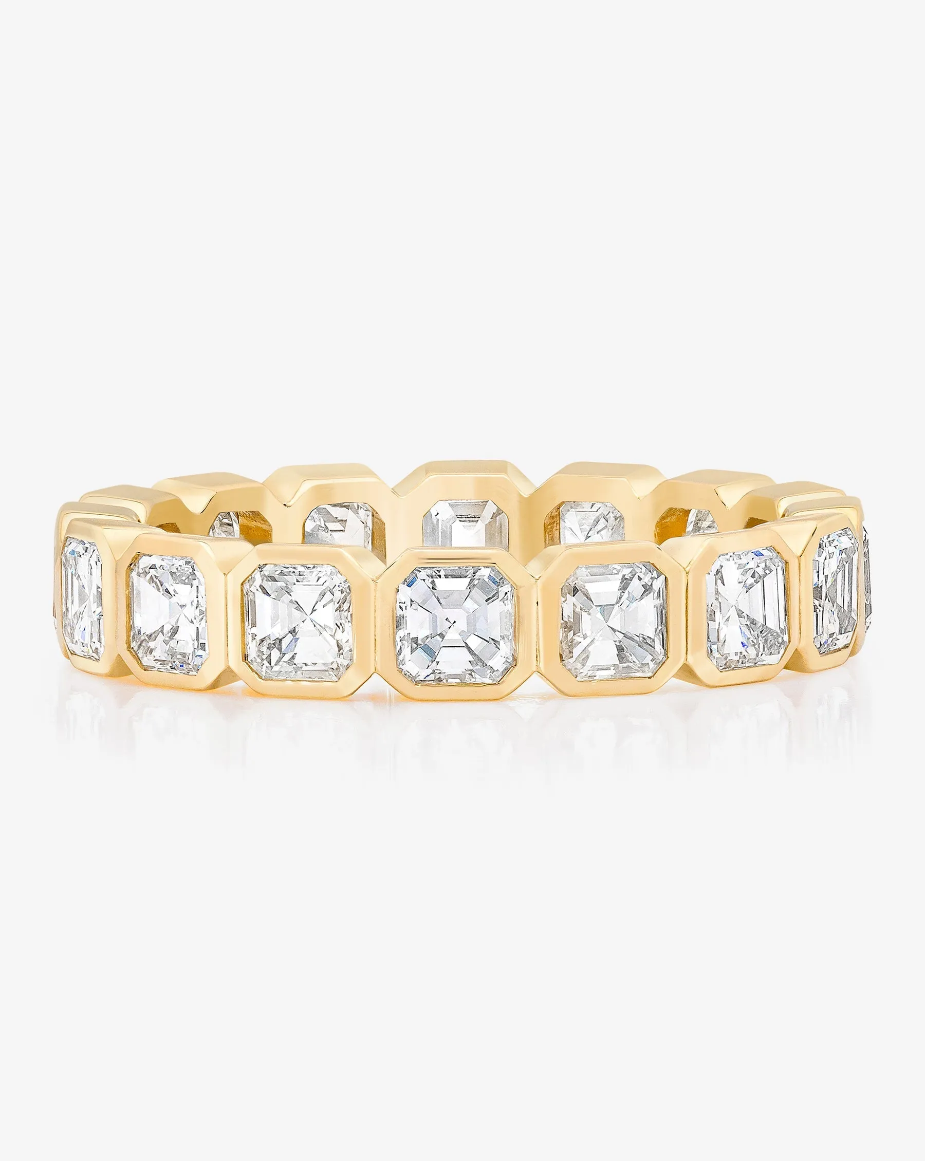 Asscher Bezel Eternity Band