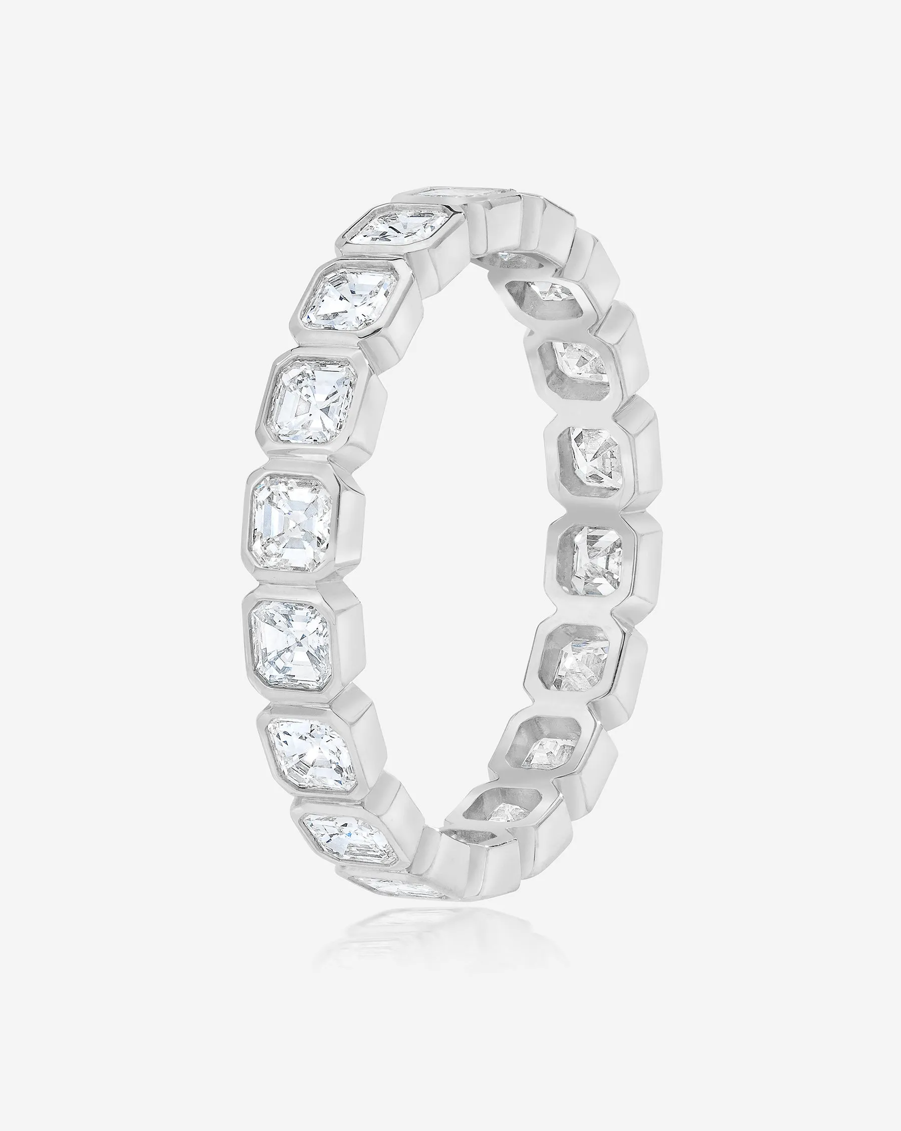 Asscher Bezel Eternity Band