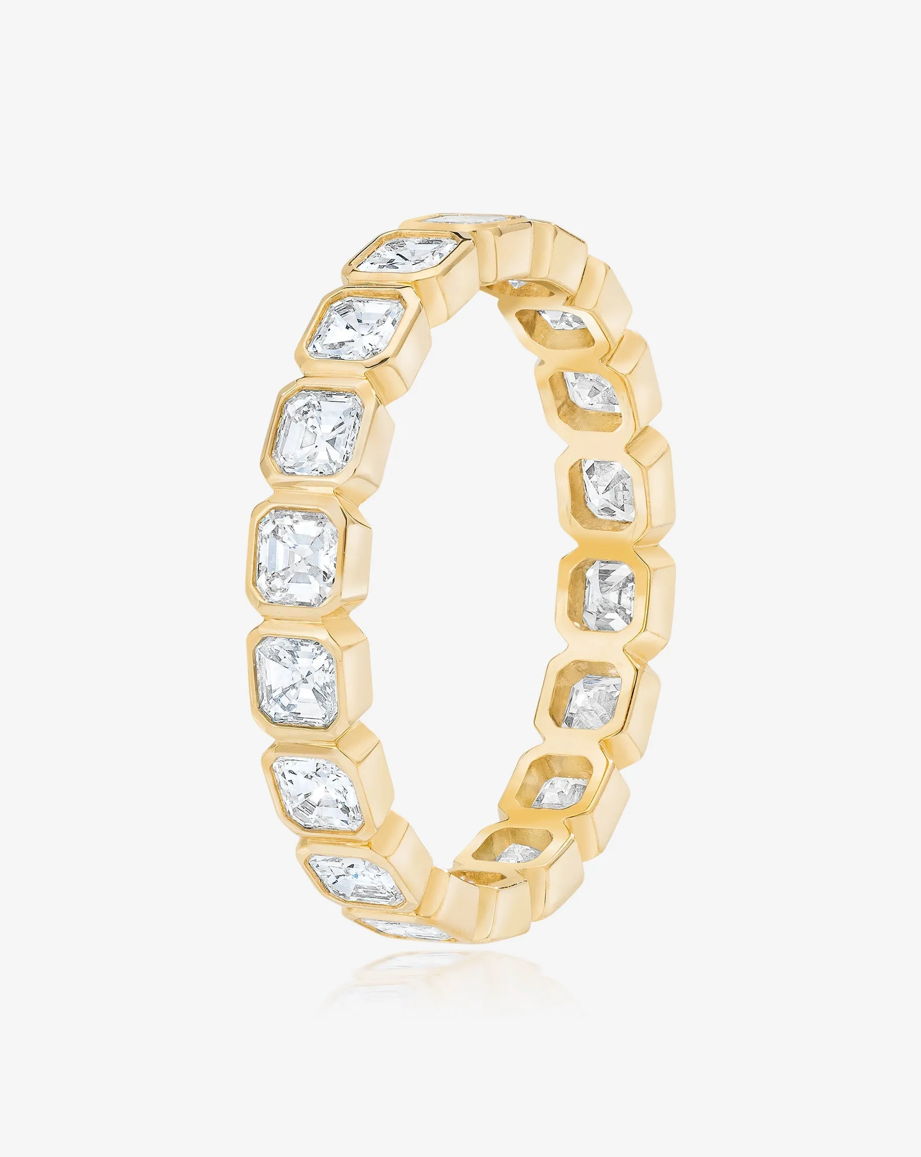 Asscher Bezel Eternity Band