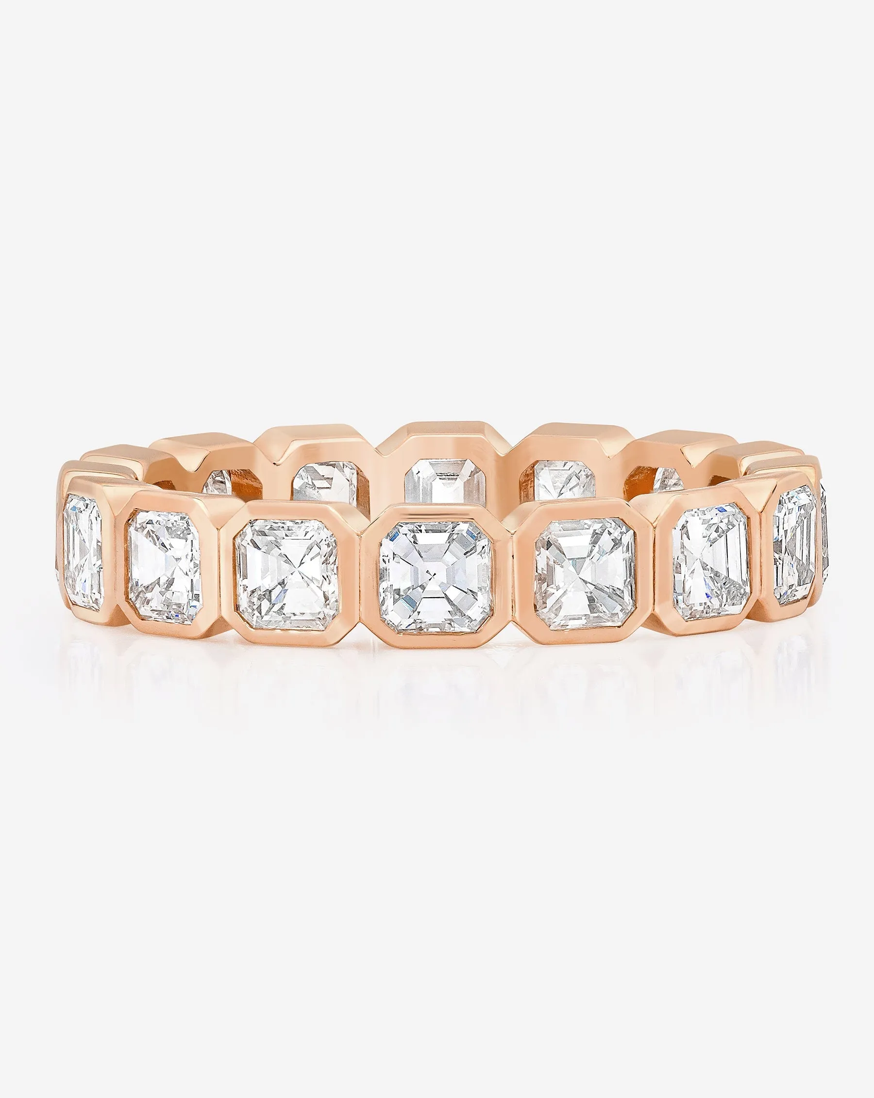 Asscher Bezel Eternity Band