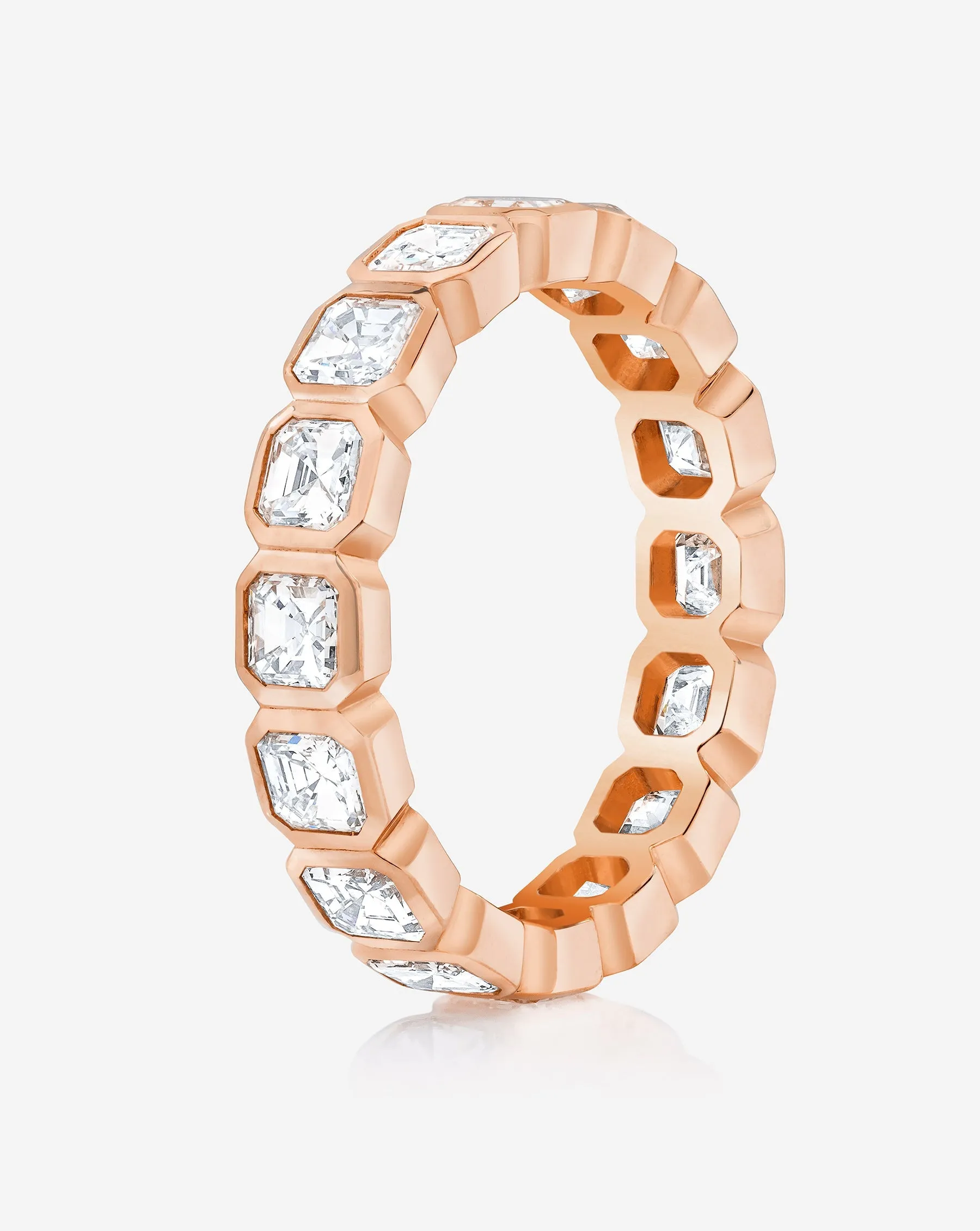 Asscher Bezel Eternity Band