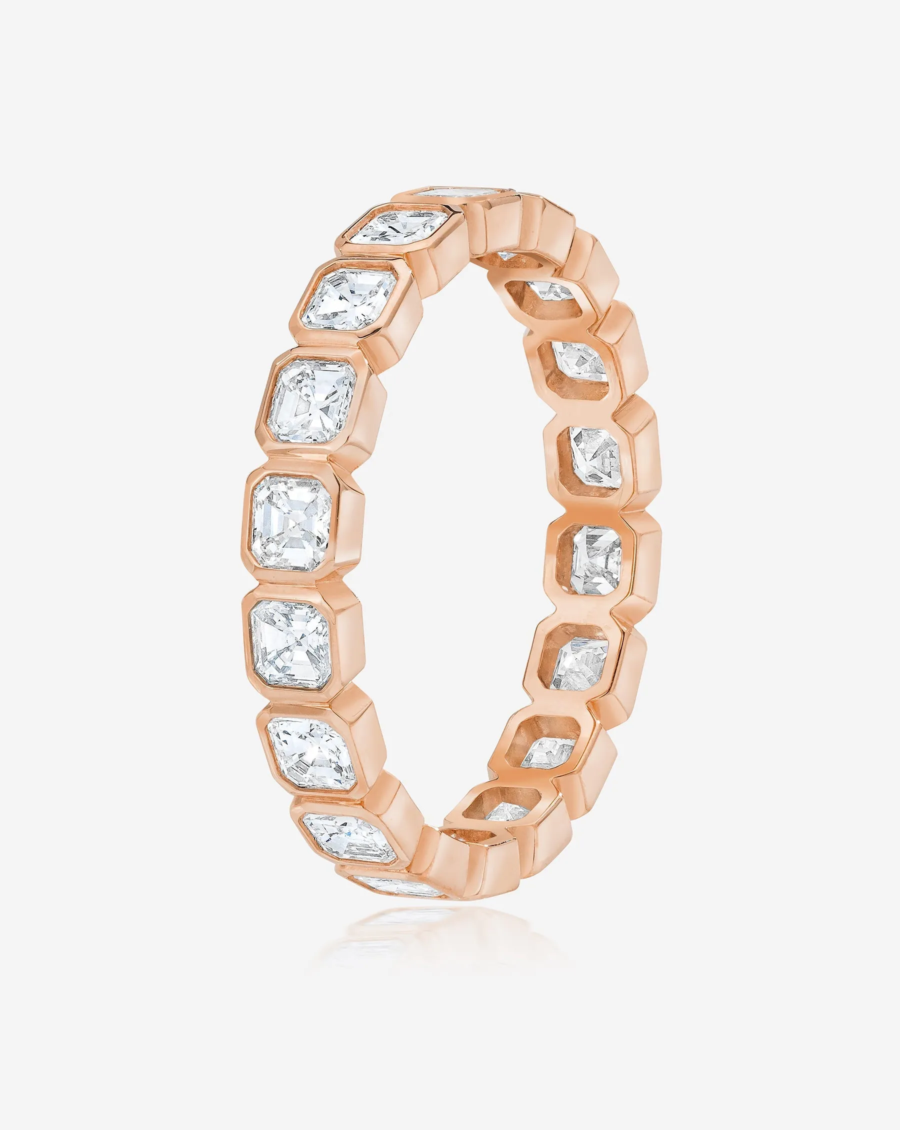 Asscher Bezel Eternity Band