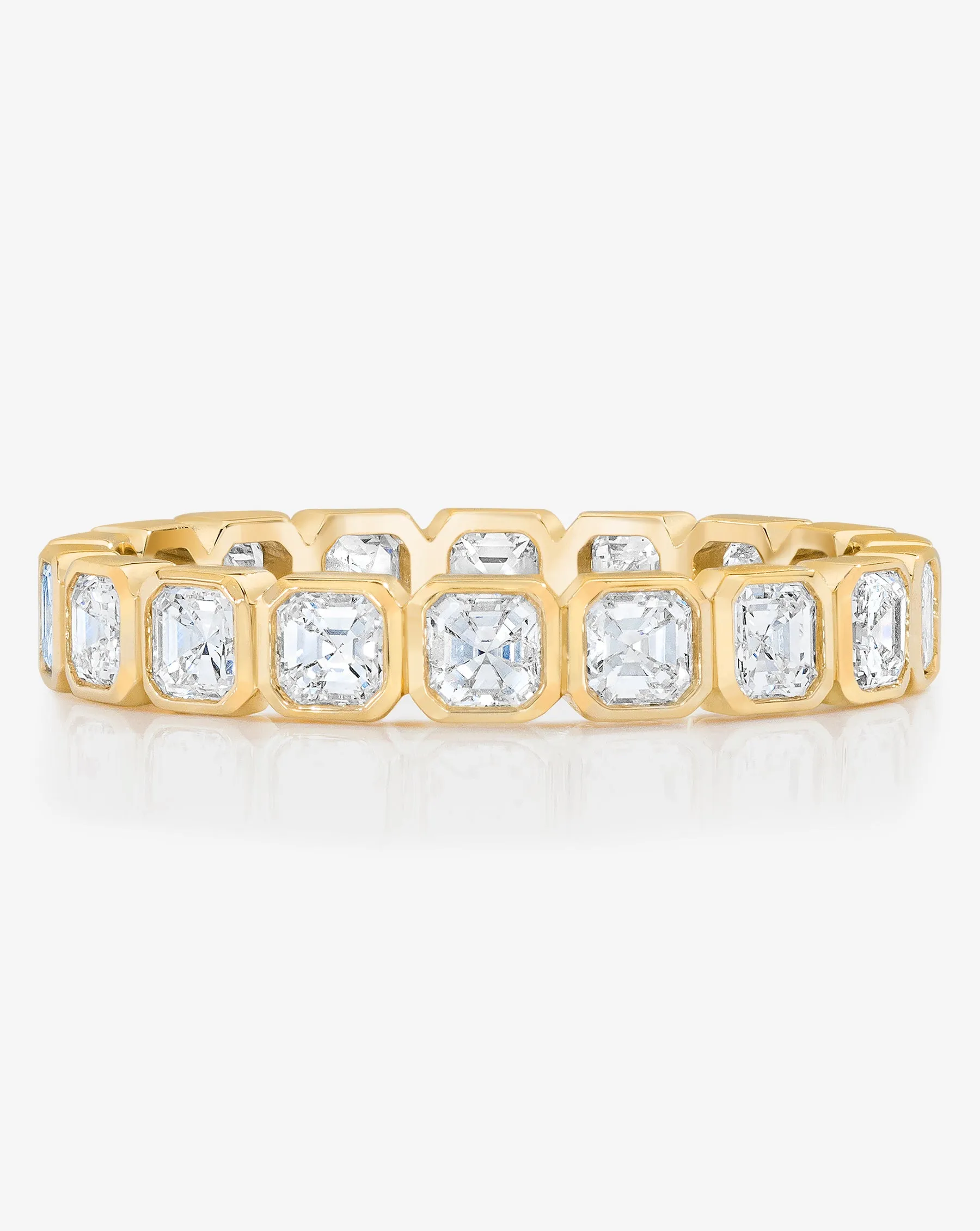 Asscher Bezel Eternity Band