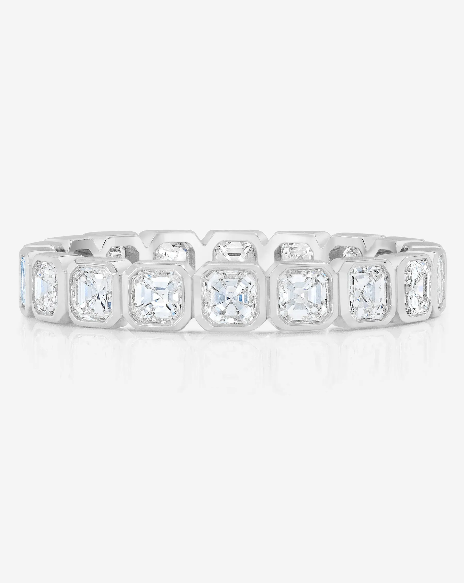 Asscher Bezel Eternity Band