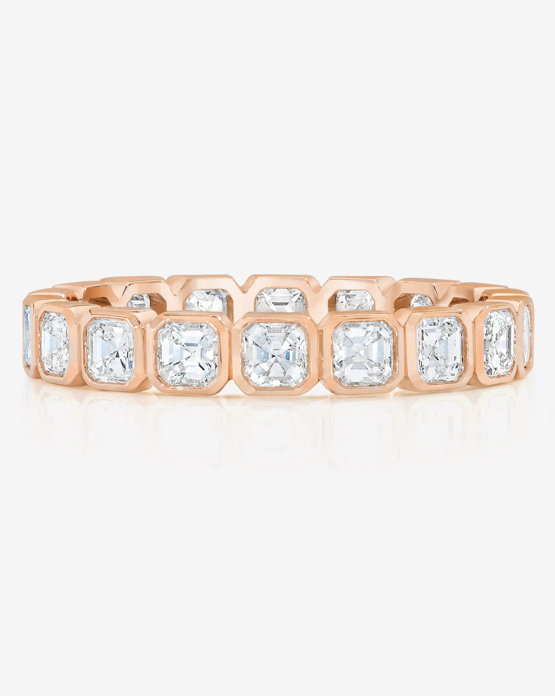 Asscher Bezel Eternity Band