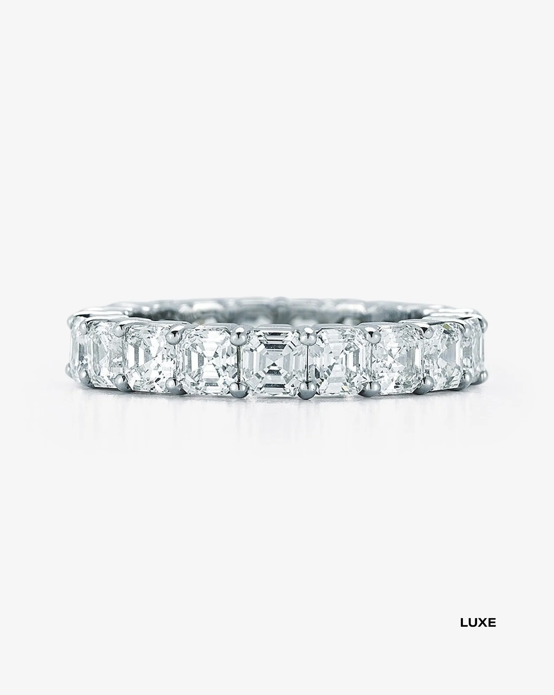 Asscher Diamond Eternity Band