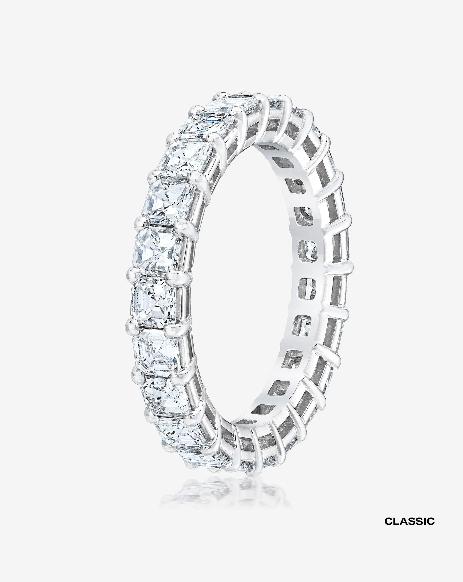 Asscher Diamond Eternity Band