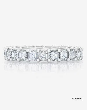 Asscher Diamond Eternity Band