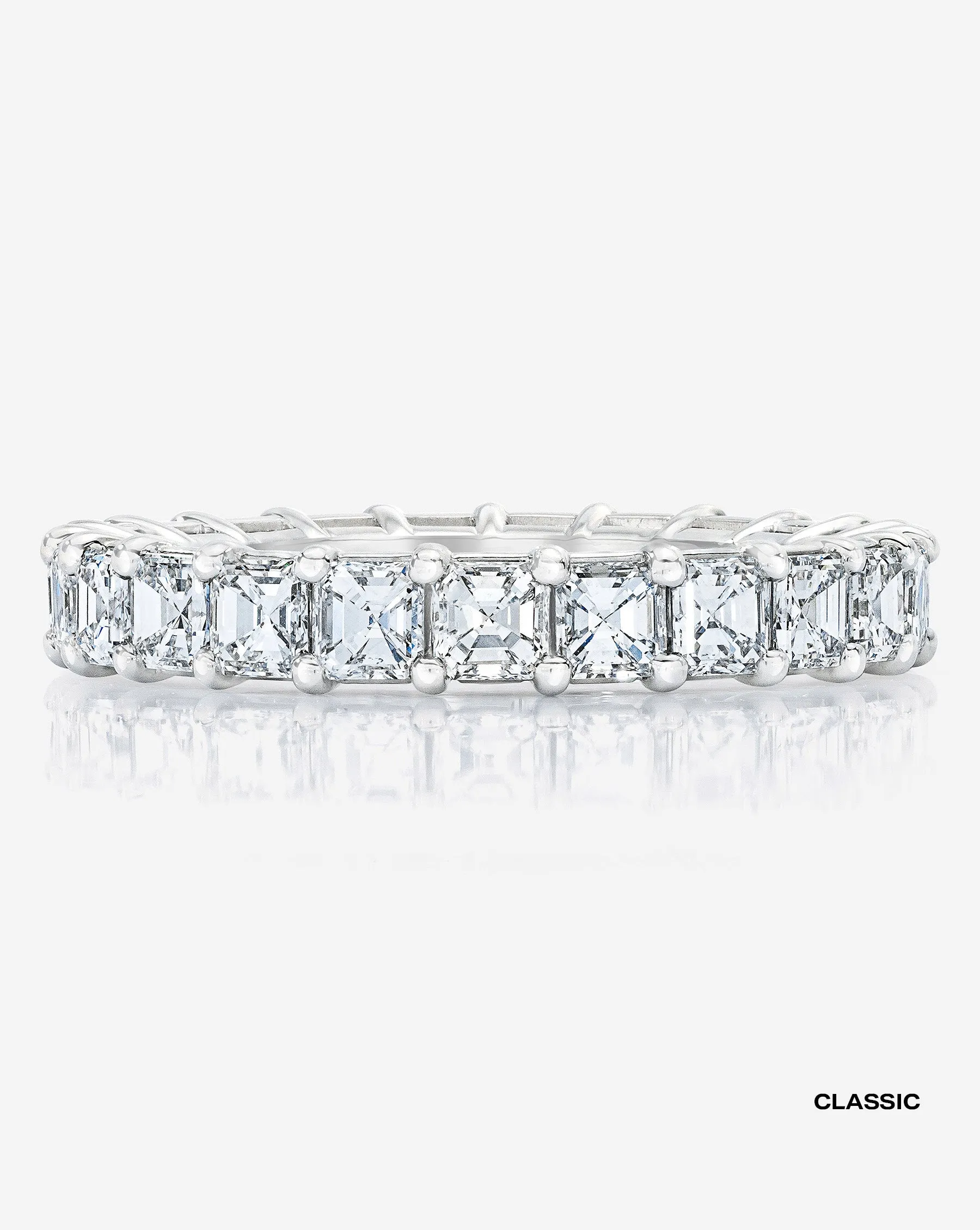 Asscher Diamond Eternity Band