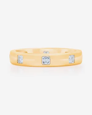 Asscher Luxe Inlay Eternity Band