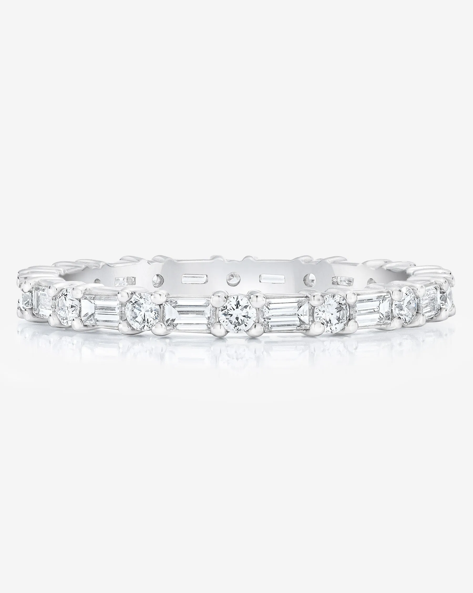 Baguette   Round Eternity Band