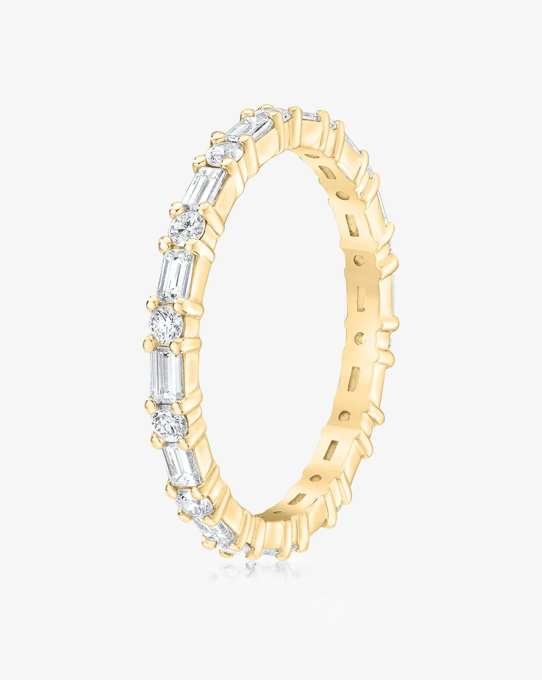 Baguette   Round Eternity Band