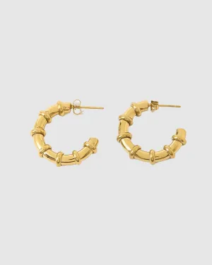 Bamboo Earrings Gold