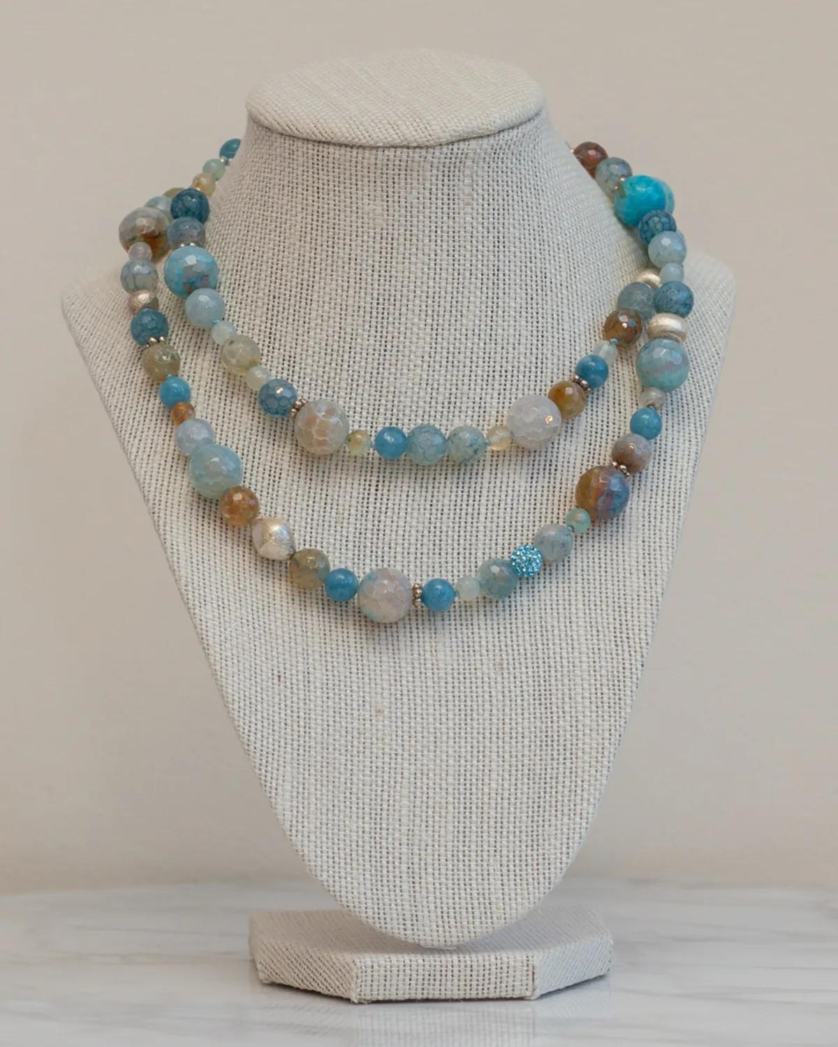 Blue Aloe Necklace