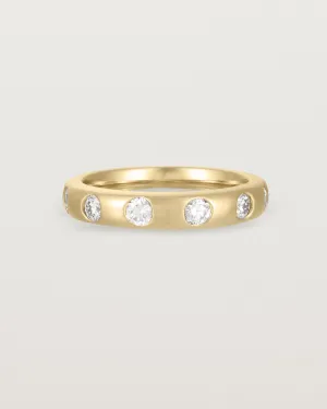 Bold Curve Ring | 4mm | Diamonds