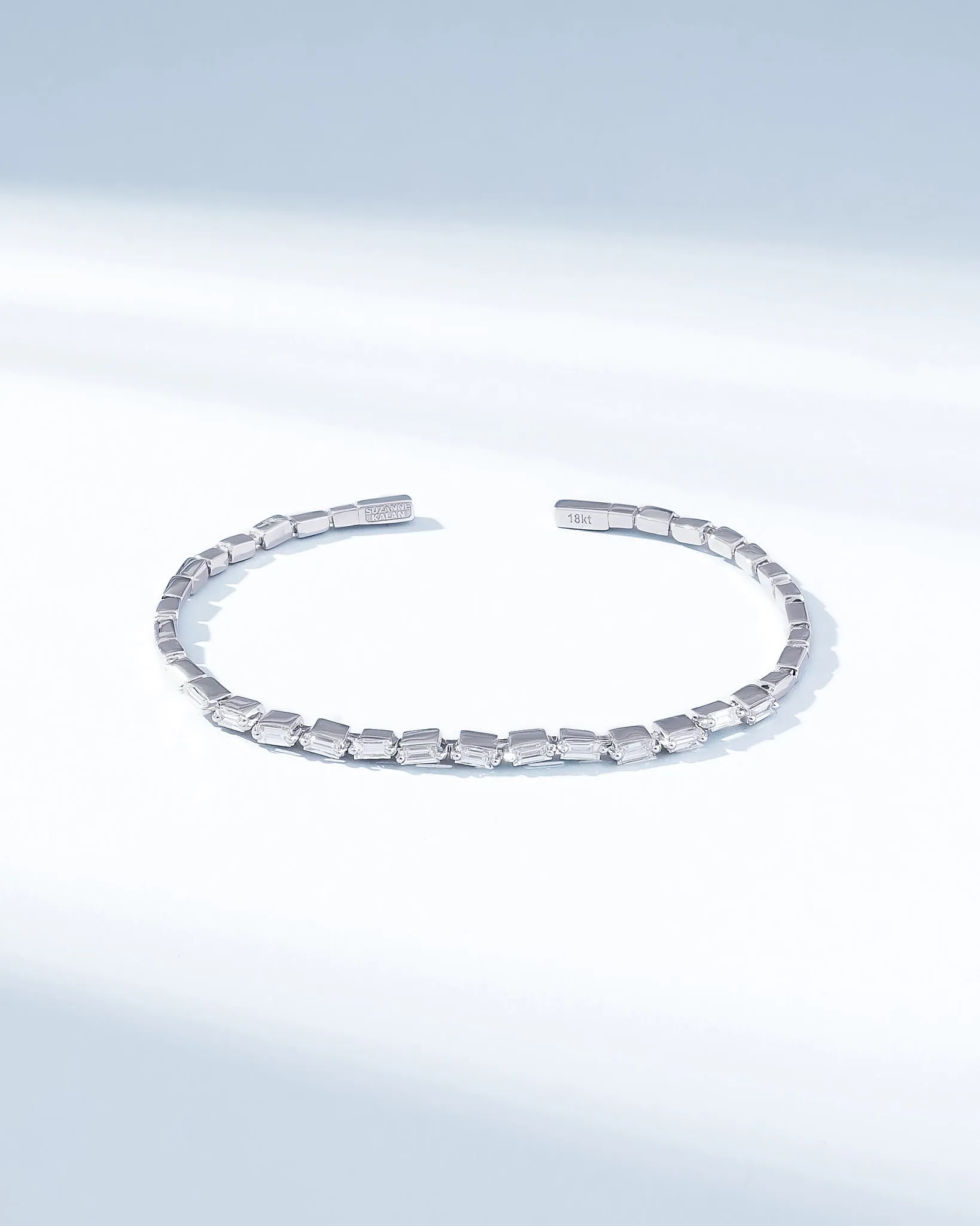 Bold Thin Diamond Bangle