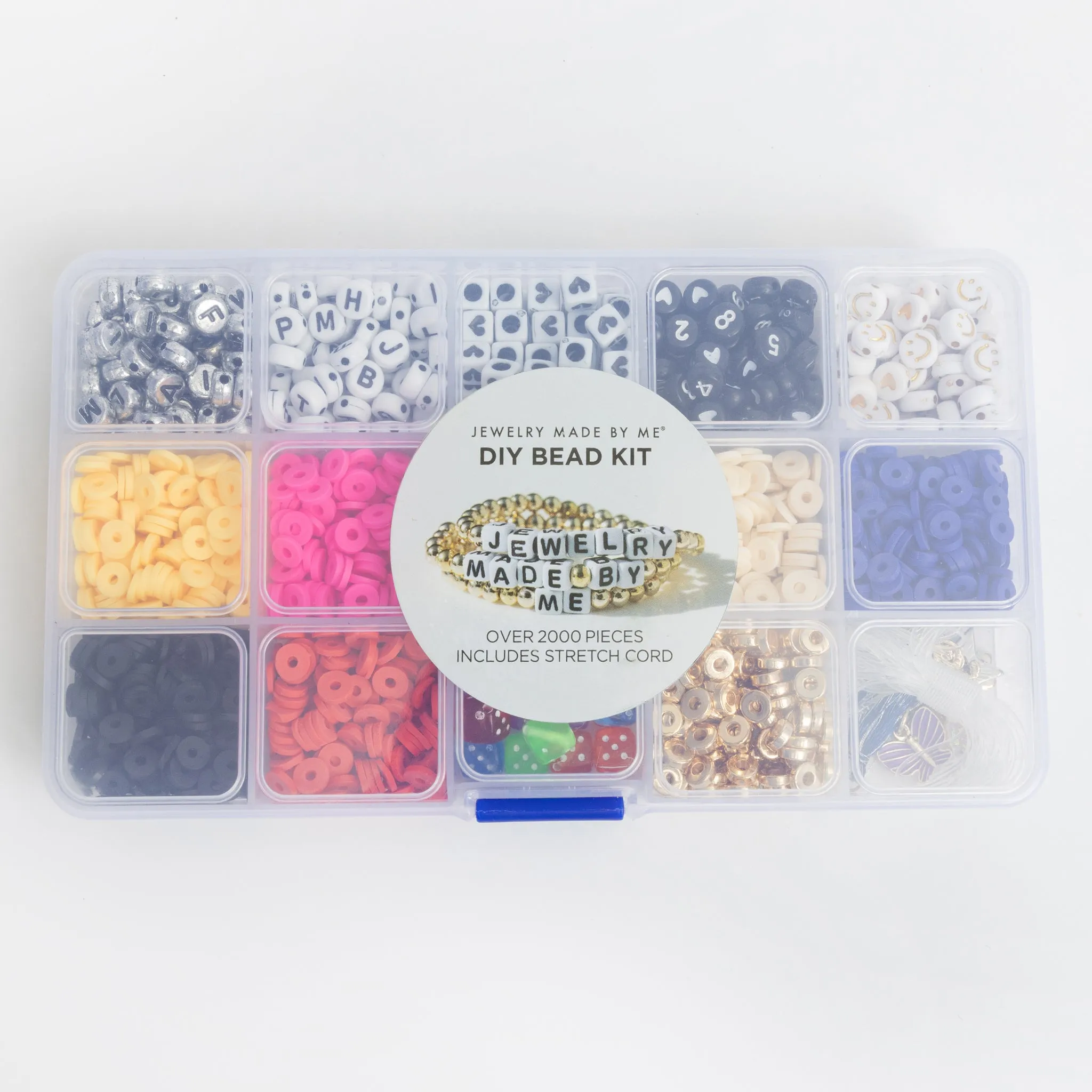 Bright Hearts and Numbers Heishi Letter Bead Box Kit