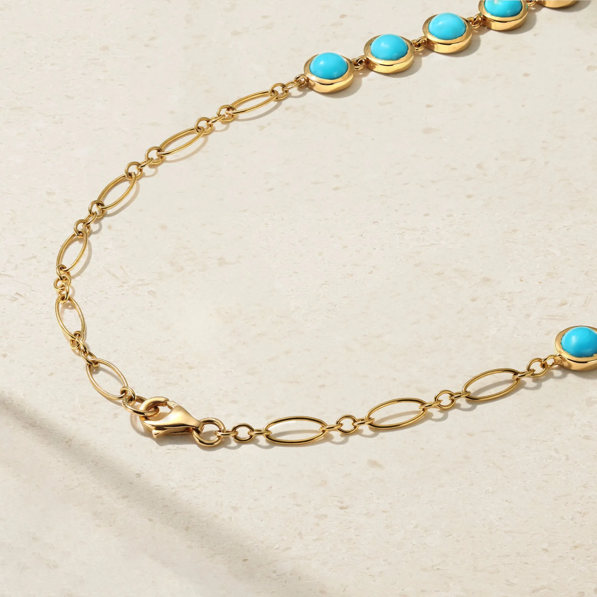 Bubble Turquoise and Diamond Necklace