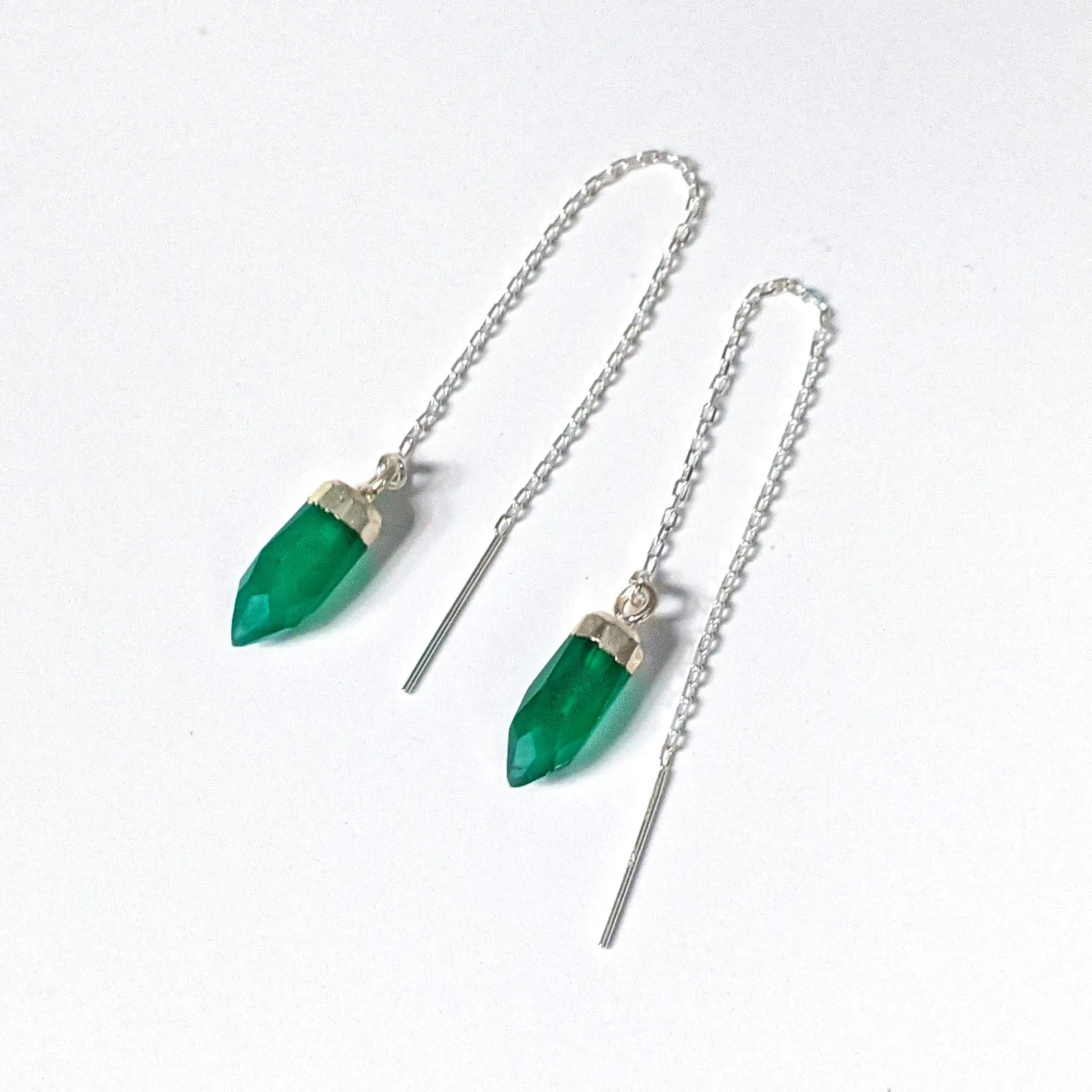 Bullet threader earrings