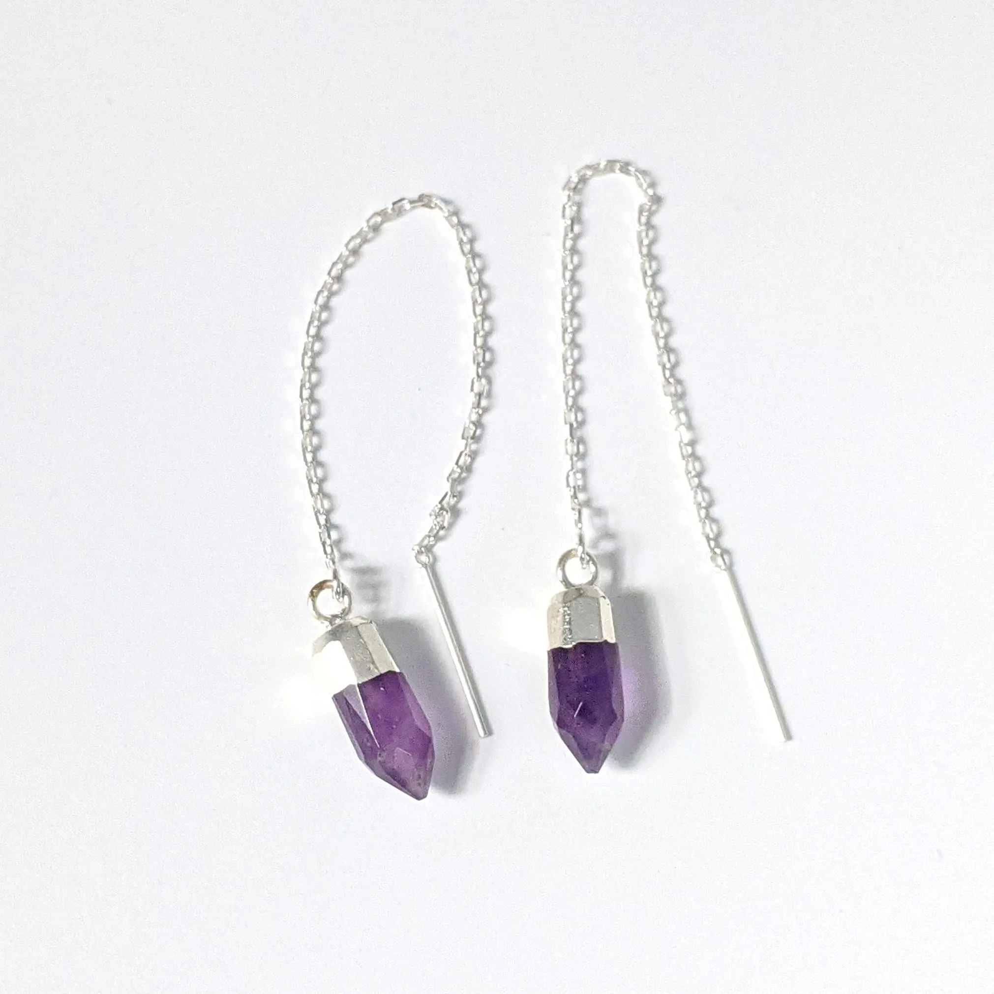 Bullet threader earrings