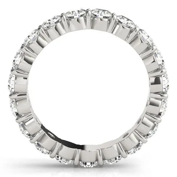 Charlene Women's Diamond Double Prong Eternity Wedding Ring