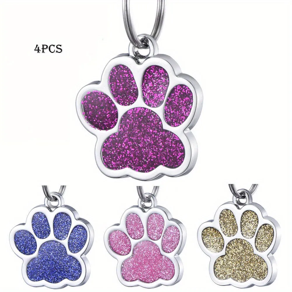 Chic Pet Accessory Mini Zinc Alloy Paw Pendant for Necklaces