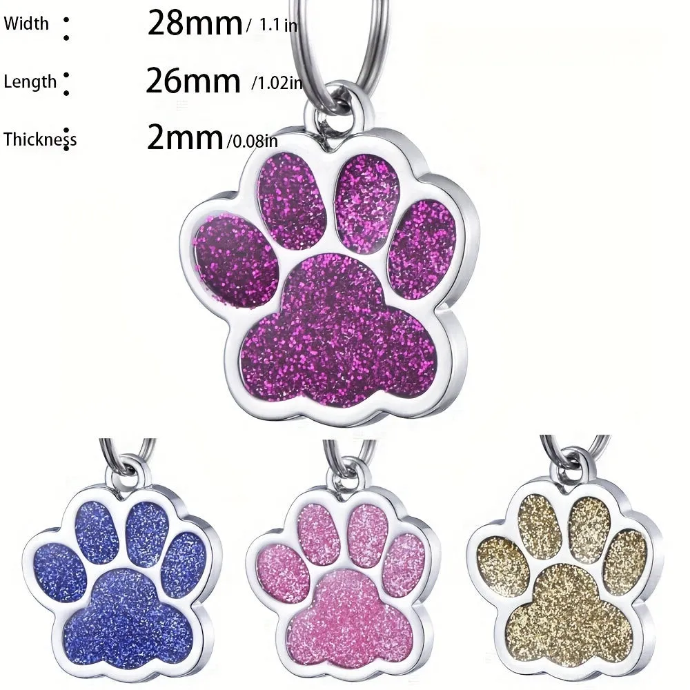 Chic Pet Accessory Mini Zinc Alloy Paw Pendant for Necklaces