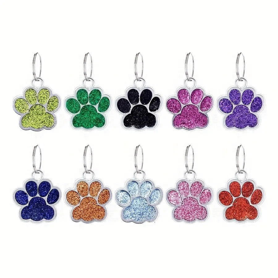 Chic Pet Accessory Mini Zinc Alloy Paw Pendant for Necklaces