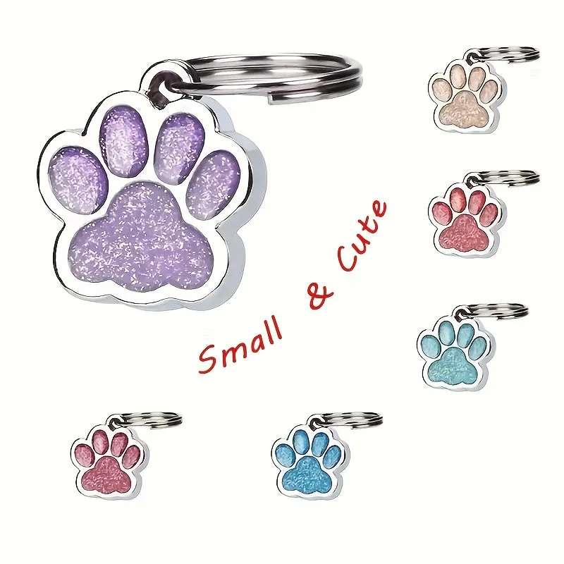 Chic Pet Accessory Mini Zinc Alloy Paw Pendant for Necklaces