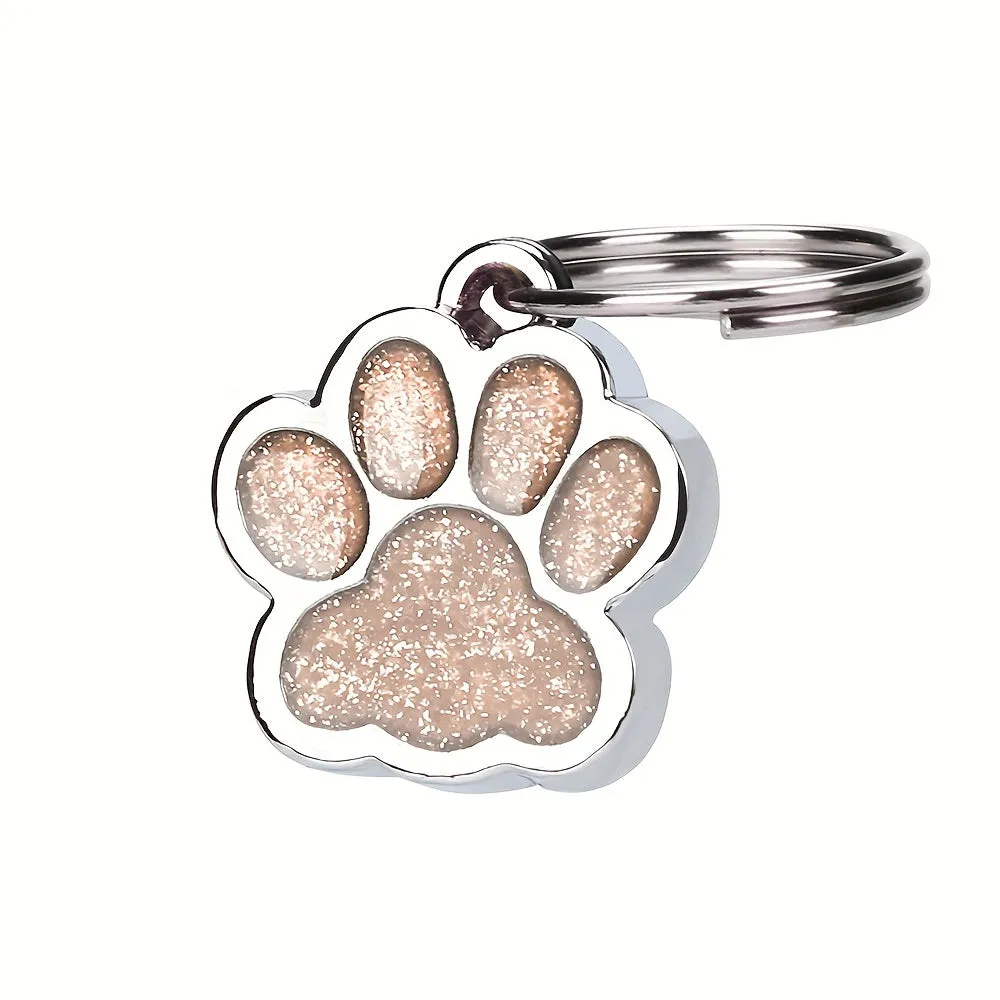 Chic Pet Accessory Mini Zinc Alloy Paw Pendant for Necklaces