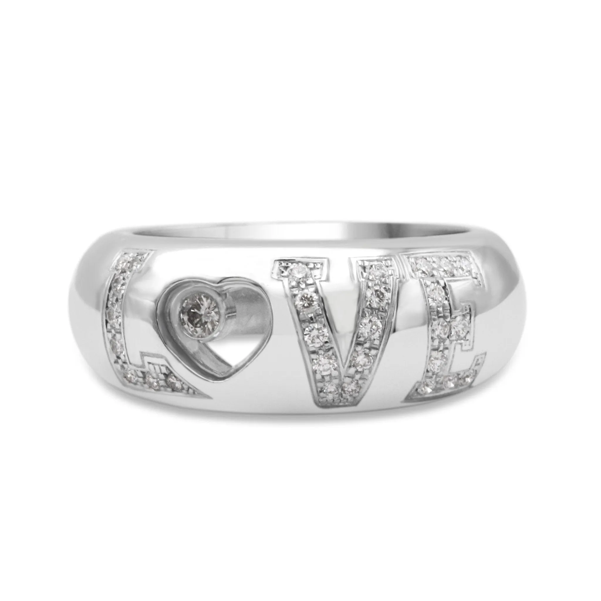 Chopard Happy Diamond LOVE Ring - 18ct White Gold