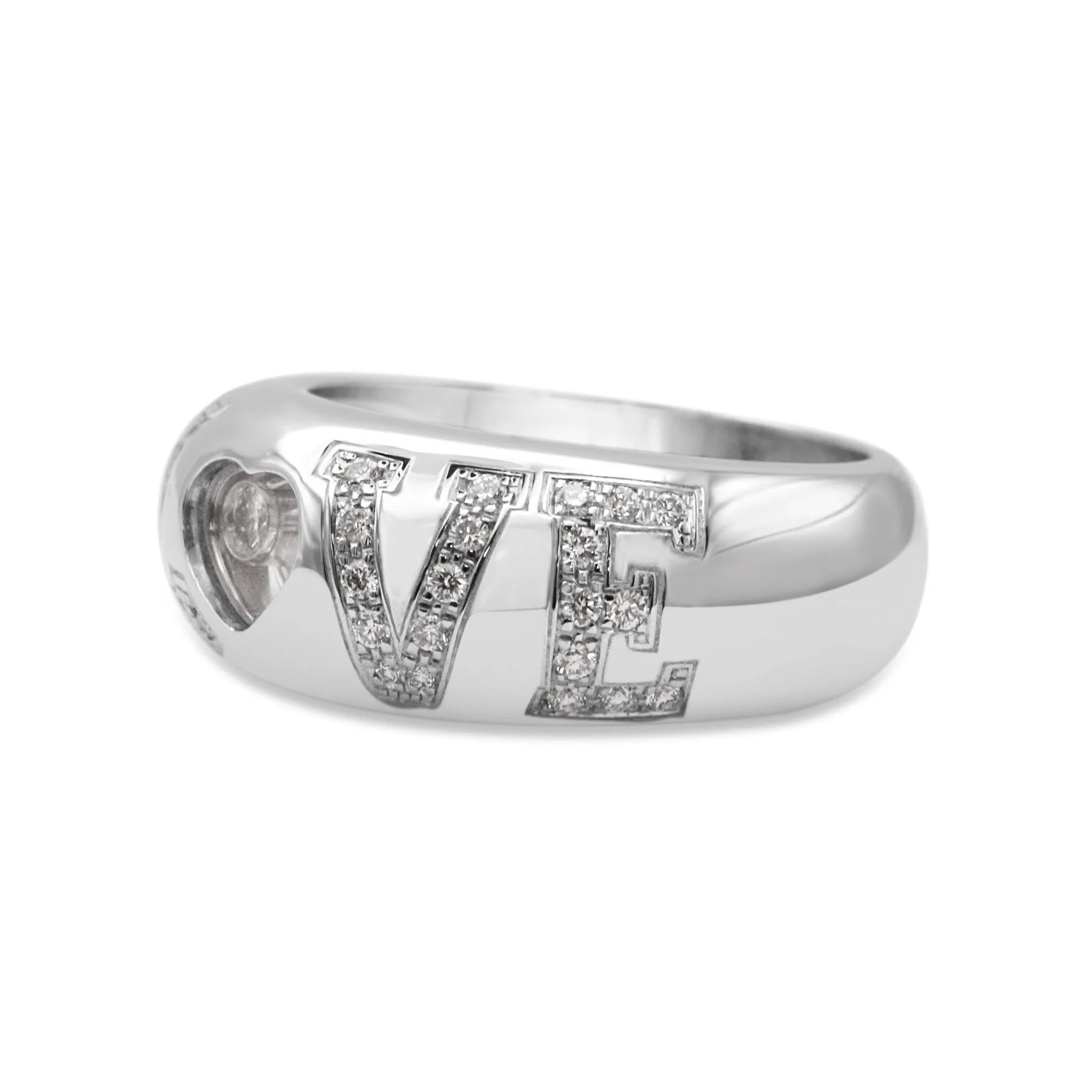 Chopard Happy Diamond LOVE Ring - 18ct White Gold