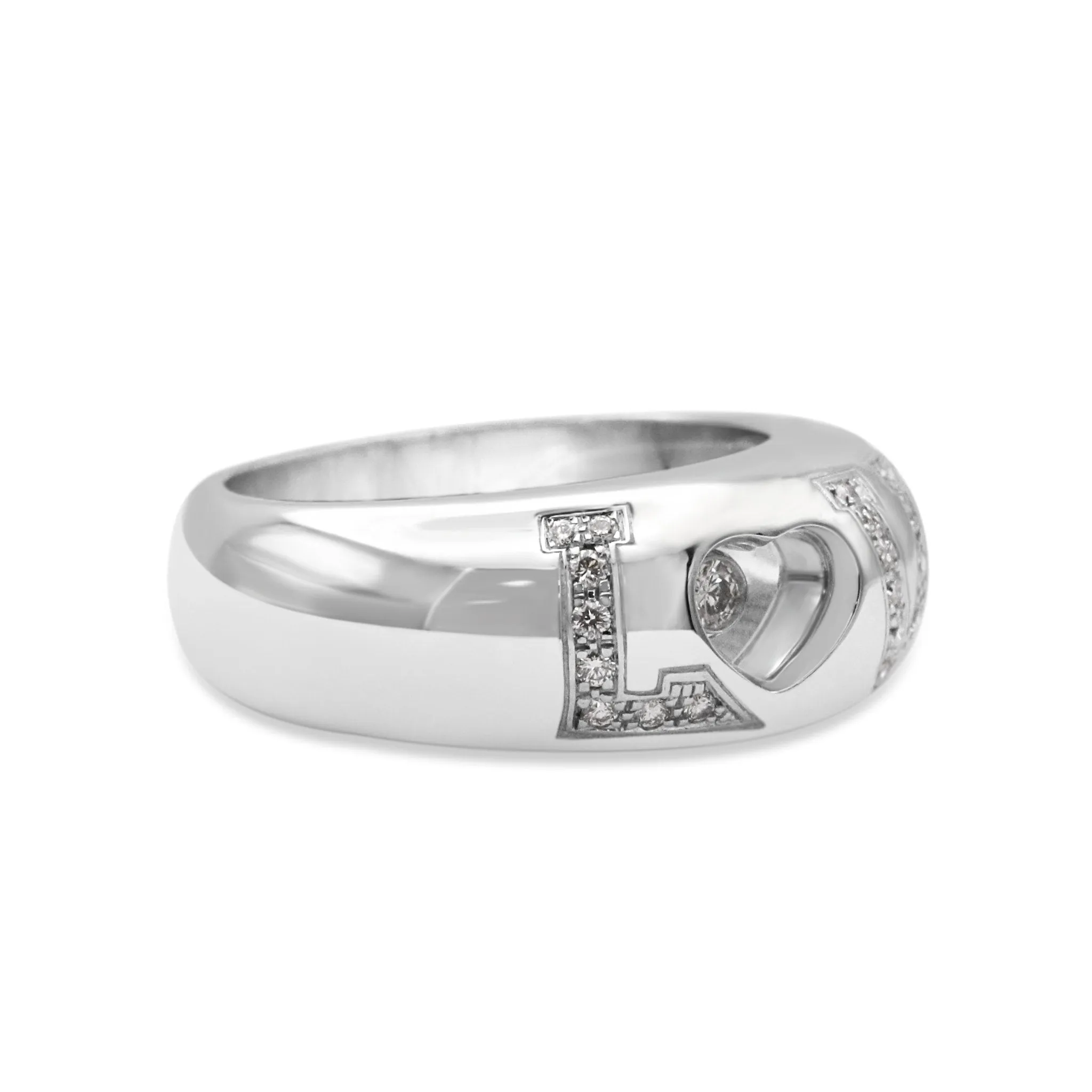 Chopard Happy Diamond LOVE Ring - 18ct White Gold