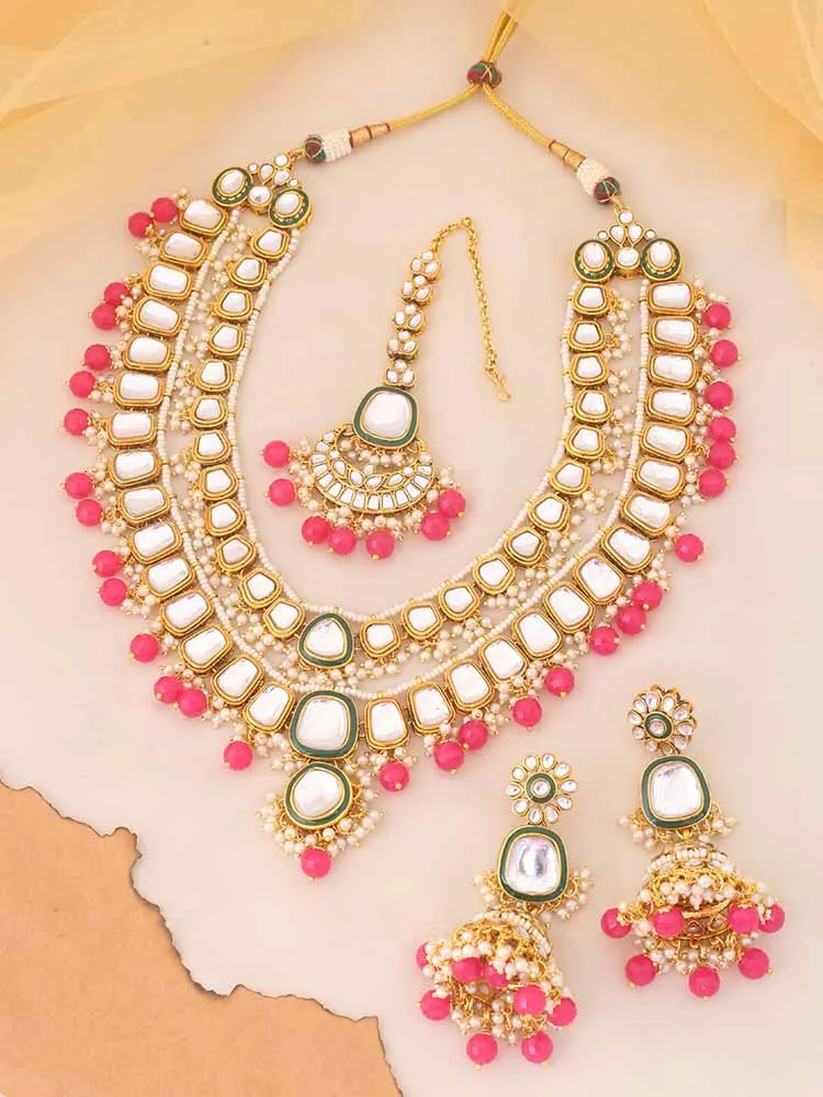 Coral Archisha Jewellery Set