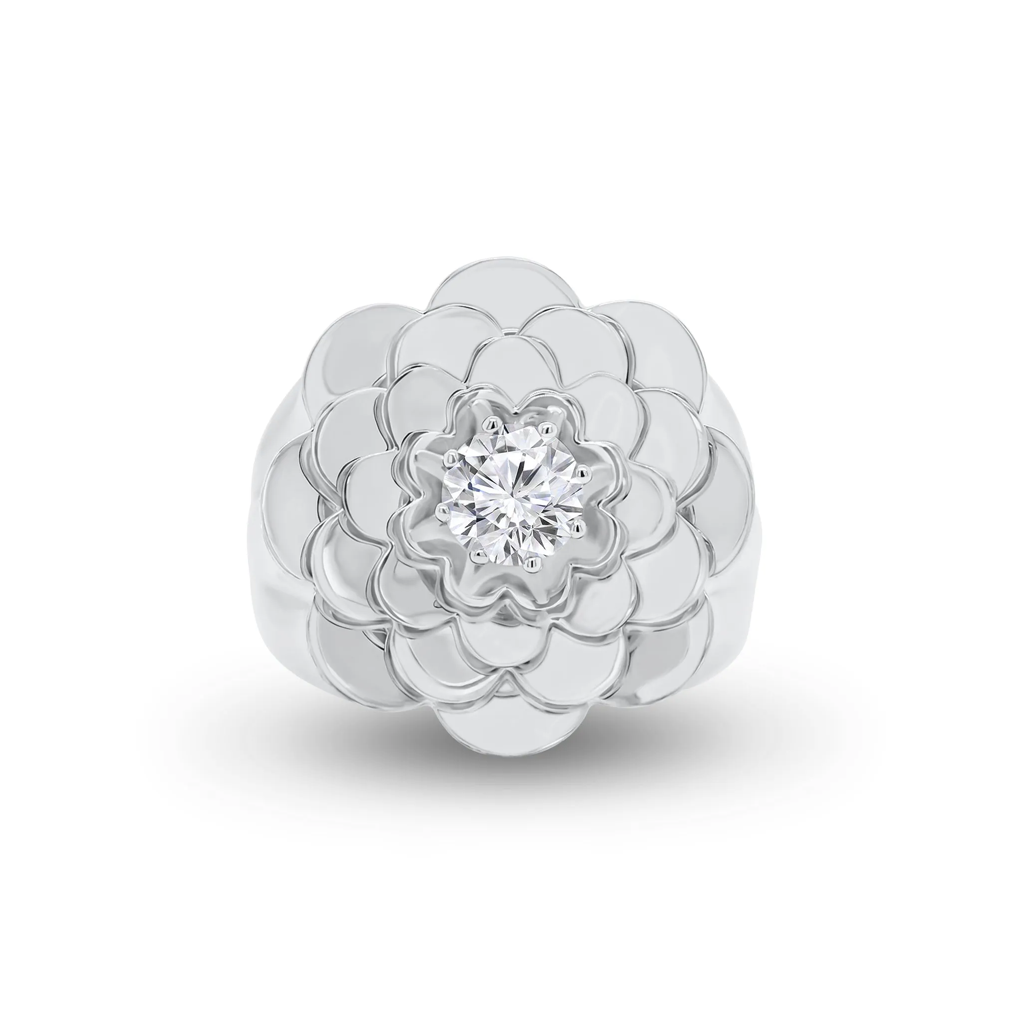 Diamond Bold Flower Ring