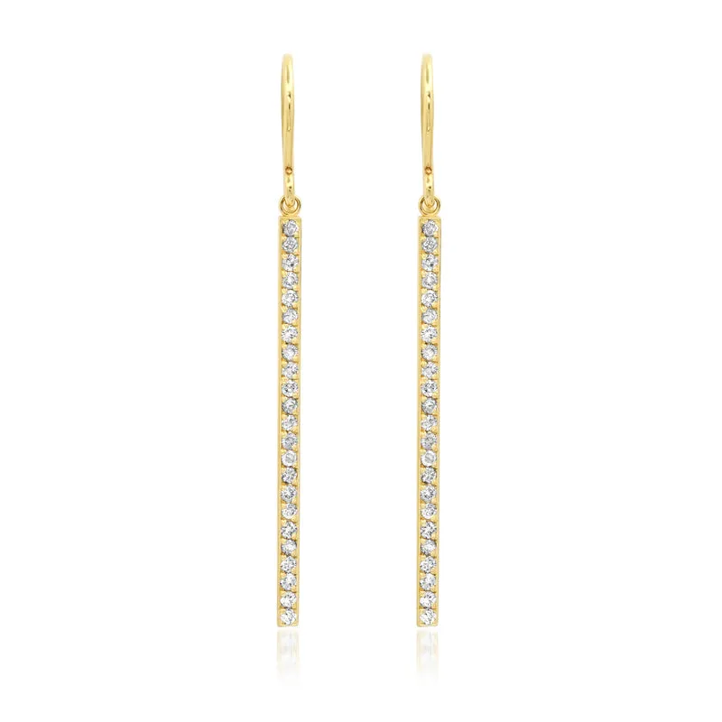 Diamond Stick Earrings