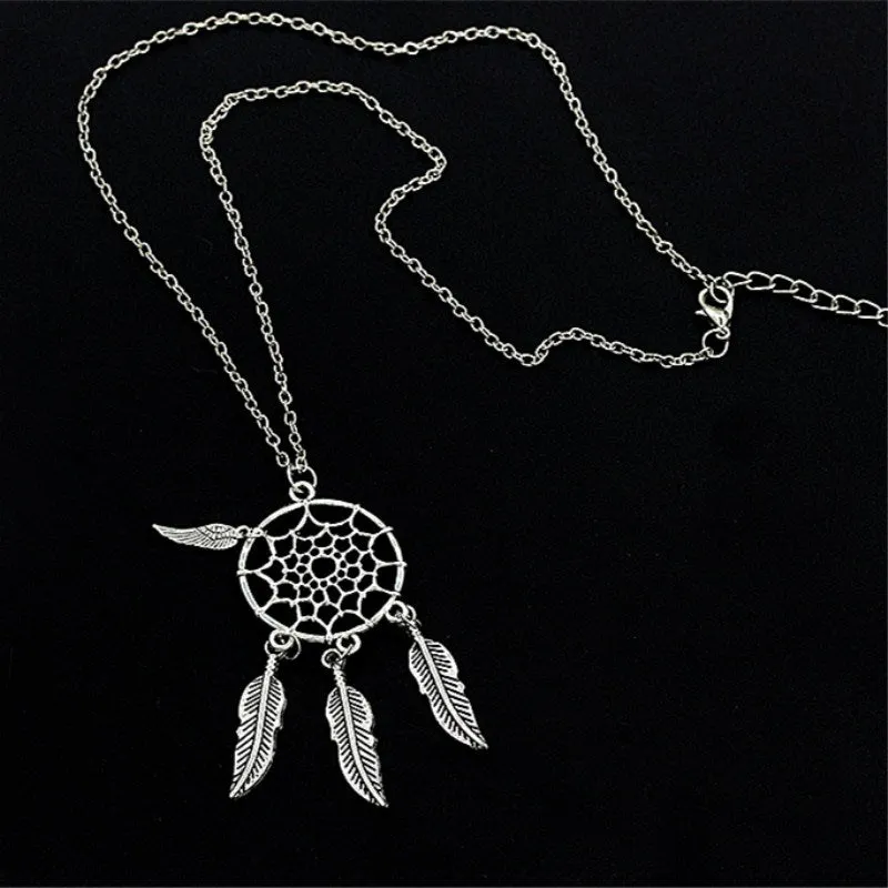 Dreamcatcher Pendant Mandala Lotus Necklaces