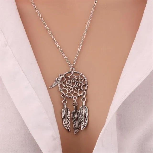 Dreamcatcher Pendant Mandala Lotus Necklaces