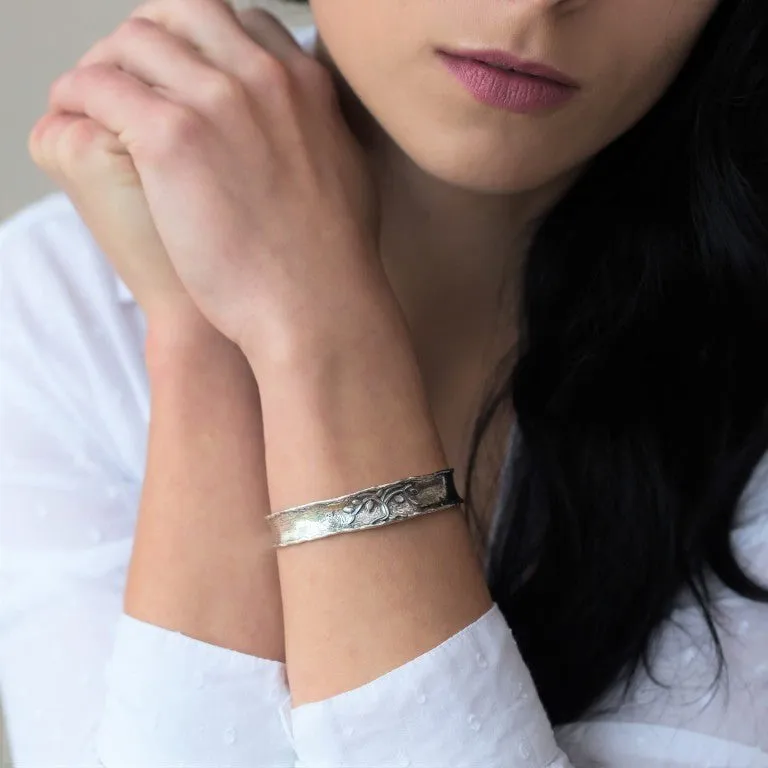 Elegance Redefined: Sterling Silver Cuff Bracelet for Romance