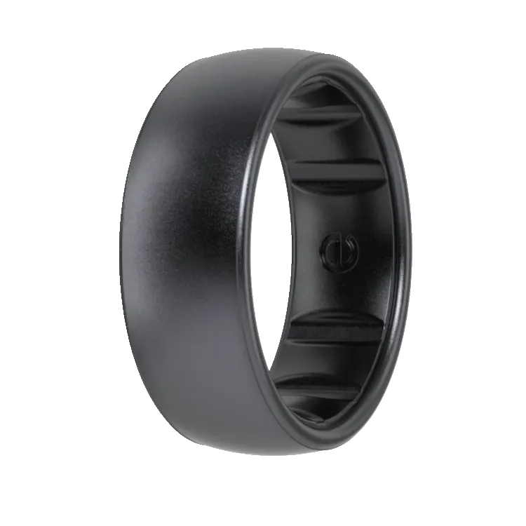 Elements Luxe Classic Silicone Ring - Black Platinum