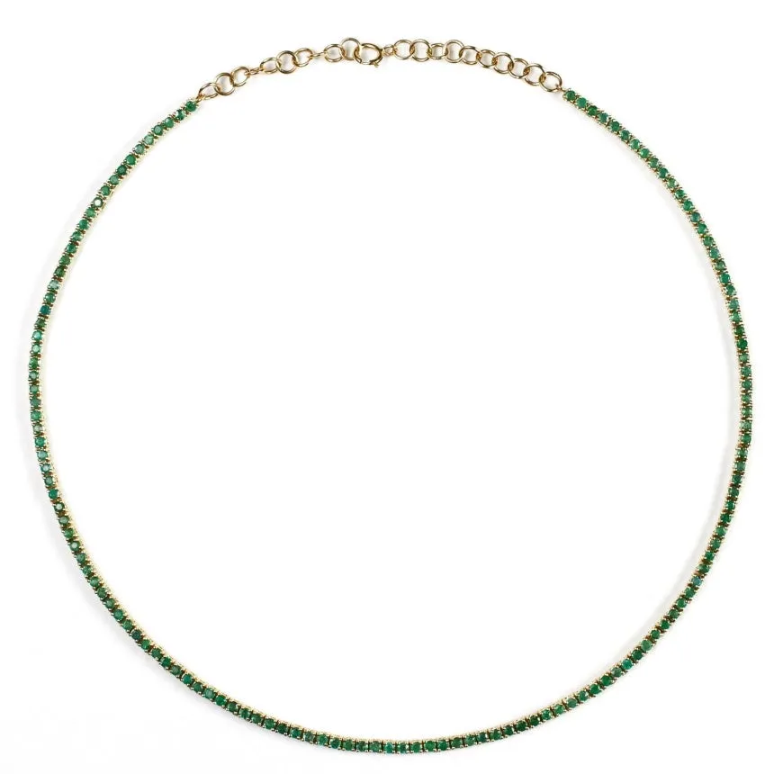 Emerald Tennis Necklace